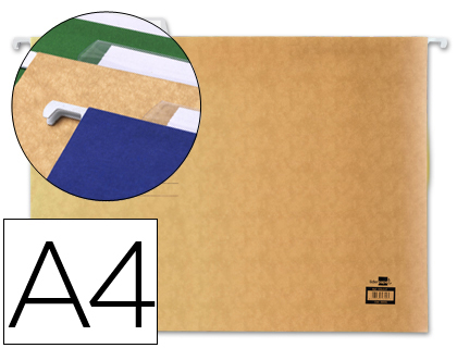 Carpeta colgante kraft Liderpapel A4 visor superior